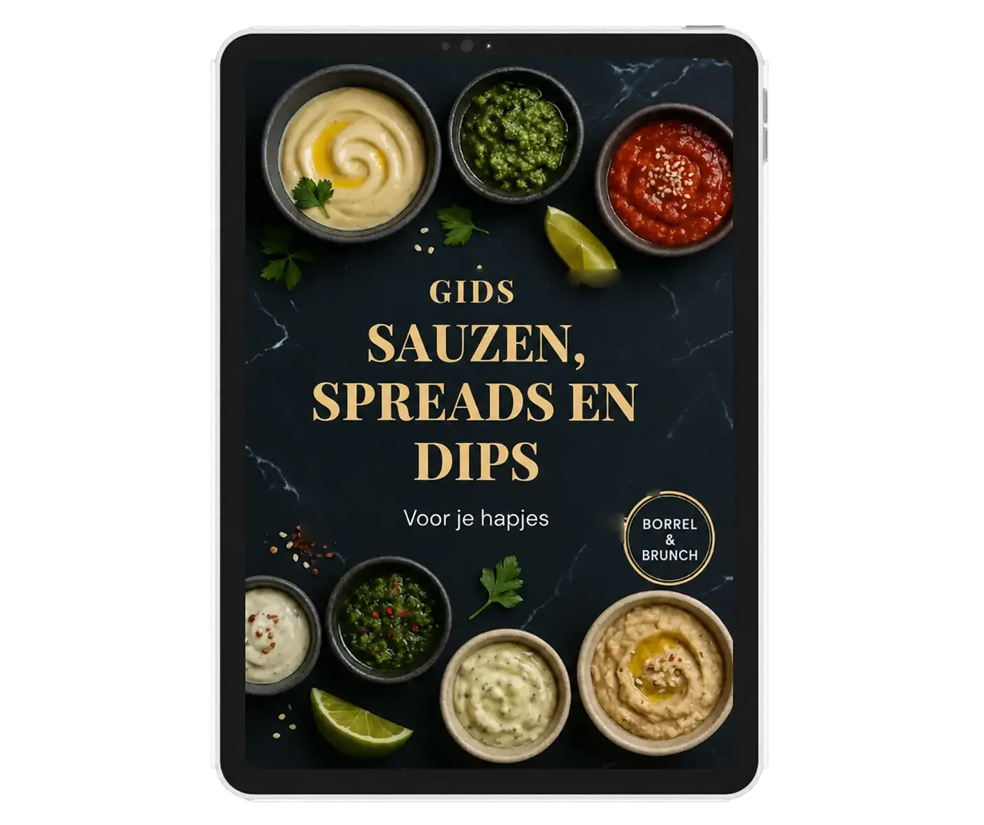 Cover van de gids voor sauzen, spreads en dips