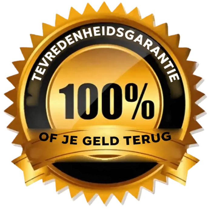 Zegel voor 100% tevredenheidsgarantie